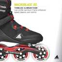 Rollerblade Macroblade 90 Men's Adult Fitness Inline Skate, Orion Blue/Spicy Orange, Performance Inline Skates, 8/8.5