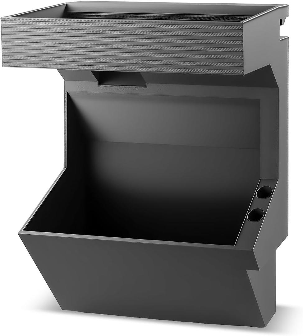 Center Console Tray Manager Storage Box Divider Compatible with Ford F-150 2017-2020, Armrest Hidden Storage Manager Accessories Lighting Pass-Through Design