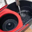 O-Cedar EasyWring Microfiber Spin Mop & Bucket Floor Cleaning System + 2 Extra Refills, Red/Gray