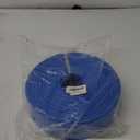 DAVCO 2" x 100 ft Pool Backwash Hose, Heavy Duty Reinforced Blue PVC Lay Flat Water Discharge Pump Hoses For Swimming Drain Pools and Clean Filters,with 1 Clamp