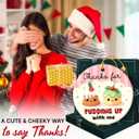 5 x Couple Ornament 2025 - Couple Gifts for Women Men, Thank You Gifts for Girlfriend Boyfriend Her Him, Ceramic Christmas Ornament for Tree Decor - Holiday Keepsake & Xmas Gift Exchange Idea