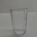 SEDLAV 20-Ounce Clear White Acrylic Tall Embossed Swirl Tumbler - Elegant Drinkware