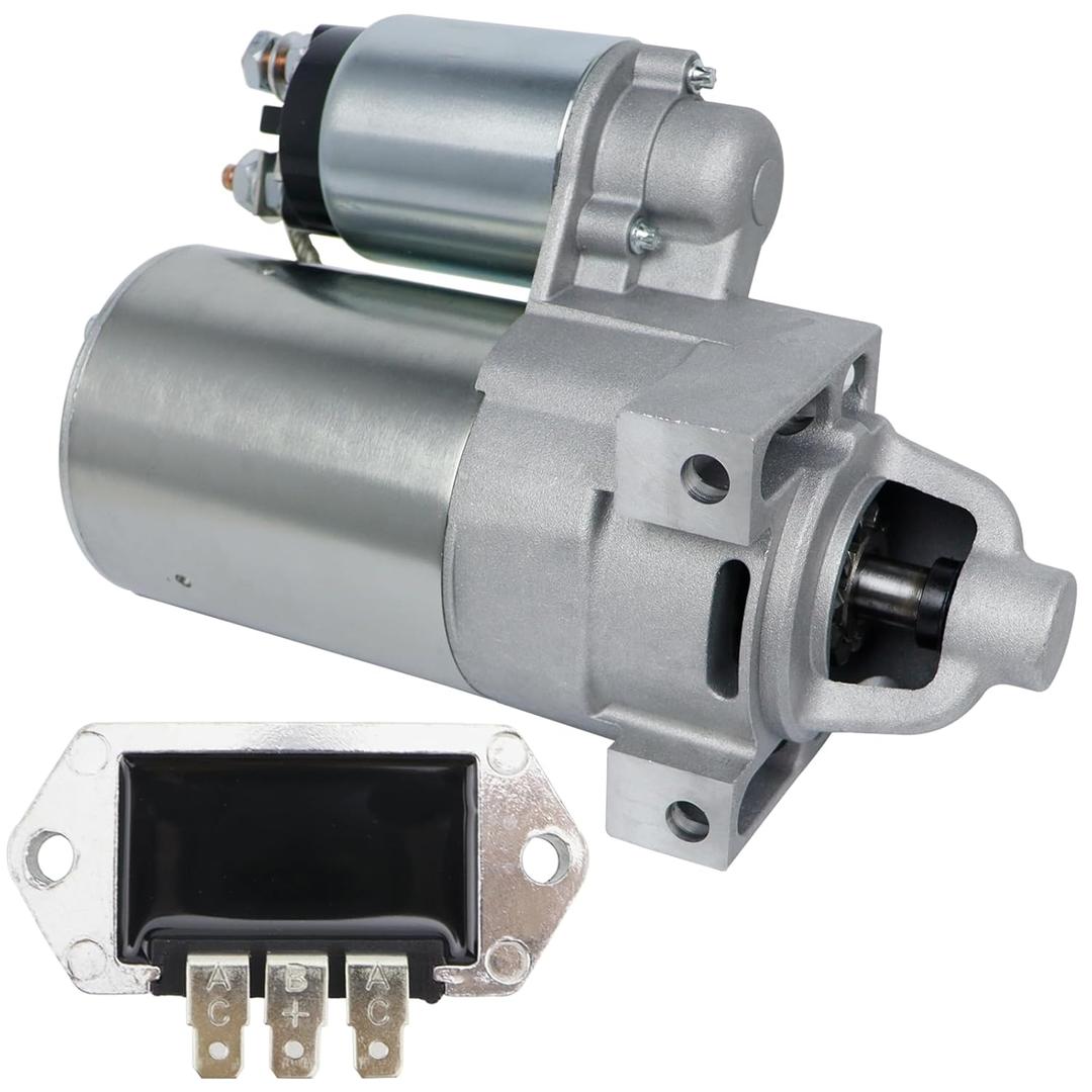 Starter for Kohler 15 16 17 18 20 21 22 23 25 26 27 28 30 31 HP 1994-2015 with Regulator 2509808 2509809 2509811 41012414, for John Deere Toro Cub Cadet Scotts Thomas Grasshopper