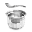 Dip Bowl On Ice- Chip and Dip Serving Set - Stainless Steel Chilled Serving Dish with 22 oz. Acrylic Ice Bowl - Perfect for Cold Shrimp, Guacamole, Dips