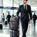 SWICKY 40L Travel Backpack for Men TSA Friendly Carry-On, 17.3" Laptop Sleeve, Water-Resistant, Quick-Access Phone Pocket, Large Weekender for Travel & Commute