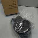 2000lbs Dual 6" Trailer Jack Swivel Caster, Wheel Replacement with Pin, Black
