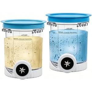 Creami Pints and Lids for Ninja,Creamy Icecream Containers Cups Jars Tubs Set, Compatible with Ninja NC700 NC701 Series Ice Cream Maker Accessories,BPA-Free & Dishwasher Safe (Random Color, 2 Pack)
