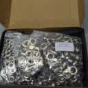 Heavy Duty Grommet Tool Kit of 1/2" 5/16" and 3/8",Multi Size Handheld Eyelet Tool Plier Rivet Press with 900 pcs Silver Grommets for Tarp Leather Fabric