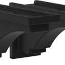 Mayne Inc Fairfield Decorative Brackets, 2-pack, Plastic, Black, Standard (5856-B)