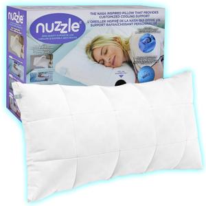 Nuzzle Cooling Adjustable Pillow Queen Size for Side Sleepers, Luxury Bed Pillow Hotel Collection  Best Adjust Height Soft Firm Pillow for Back, Stomach or Side Sleepers