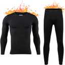 HEROBIKER Long Johns Thermal Underwear for Men Skiing Winter Warm Hunting Gear Fleece Lined Base Layer Set Top Bottom, Size: 3XL