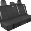 ALLANSING Upgraded 900D Heavy Duty Dog Back Bench Seat Cover, Car Seat Protector, Fits Full Size Trucks, 3 Seatbelts & Armrest Compatible, Waterproof Nonslip Pet Backseat Cover for Dogs & Kids