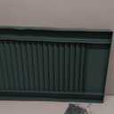 Ekena Millwork Lifetime Vinyl LL1S14X06700FG Standard Cathedral Top Center Mullion, Open Louver Vinyl Shutters, w/Installation Shutter-Lok's & Matching Screws (Per Pair), 14 1/2"W x 67"H, Forest Green, 14.5-in. W x 67-in. H