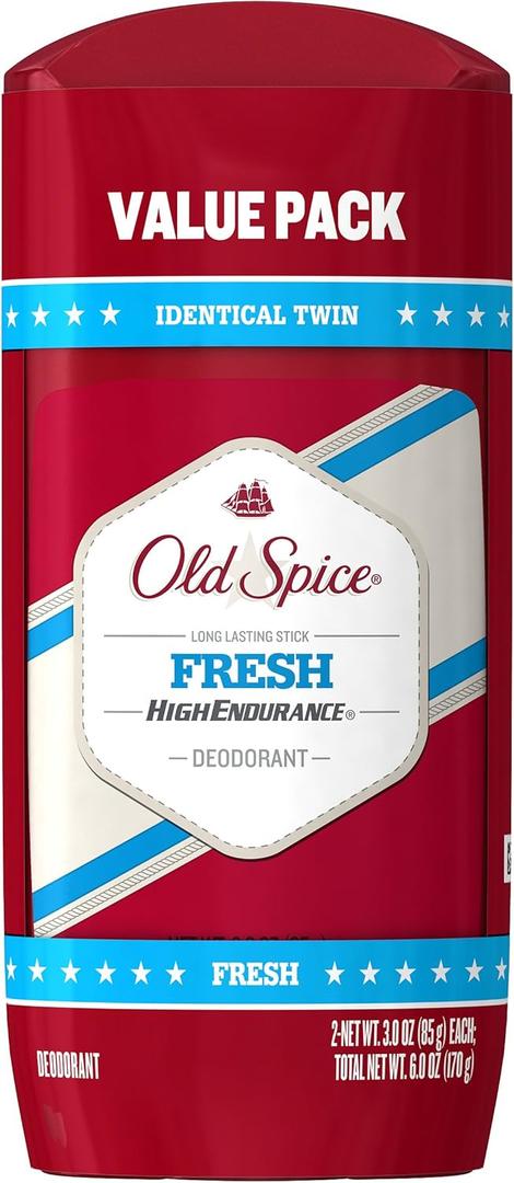 Old Spice High Endurance Long Lasting Stick Men's Deodorant, Fresh Scent - 3.0 Oz Ea