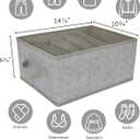 GRANNY SAYS Pants Jeans Organizer for Closet, Wardrobe Clothes Organizer, Clothes Drawer Organizers, Clothing Storage for Tshirts, Pants, Sweaters, Gray, 4-Pack