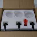 Bathroom Light Fixtures, 3-Light Matte Black Vanity Light, Modern Wall Sconces with Milk White Globe Glass Shade, Vanity Lighting Fixtures Over Mirror, VL195-MB-ML-3