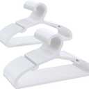 Plastic Baby Hangers, Pack of 60, Ultra Slim Closet Hangers, Non-Slip, Space-Saving, Sturdy, 11" W x 6.1" H (for Children Aged 0-6 Years), White, UAPY0660W