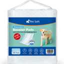Pet Soft Dog Diaper Liners - Disposable Dog Diaper Booster Pads for Male & Female Dogs fit Most Dog Wraps and Belly Bands Up-Graded (Blue, M-100ct)