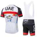 X-CQREG Men's Cycling Jersey Set Road Bike Jersey Zipper Pocket Bib Shorts with 12D Padded Cycling Clothing Set (White ,3X-Large)
