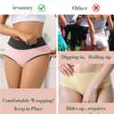 Cotton Underwear Womens High Waisted Briefs Full Coverage Postpartum C Section Soft Breathable Granny Panties 5 Pack