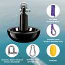 Mushroom Anchor Kit,10lb Small Boat Anchor for Kayaks Canoe Skiffs Jon Boat