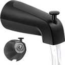 Dreyoo 5 1/4 Inch Bathroom Tub Spout Compatible with Westbrass E531D-1F-62, Fits Wall Front Mount Tub Spout with Shower Diverter 1/2'' IPS Inside Thread Bathtub Faucet(Matte Black)