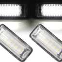 2 Pcs Error Free Xenon White LED License Plate Light Compatible with 2008-2020 Impreza WRX STi BRZ Crosstrek Forester Legacy FRS GT-86 FT-86 License Tag Lights 84912FG110