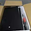 Bread Box for Kitchen Countertop Large Bread Box Farmhouse Bread Container Bread Storage with Window Bread Holder Black