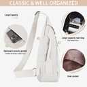 Men'S And Women'S Universal Crossbody Bag, Made Of Nylon, Casual Crossbody Bag, Suitable For Camping And Traveling (Khaki color)