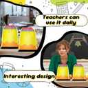 2 x Noxglory 24 Pcs Teacher Drawstring Gift Bags 6.9x5.3 Inch Pencil Shaped Gift Bags Teacher Appreciation Present Sacks Goodie Candy Treat Bags for Teacher Classroom Party Favors