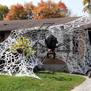 2 Packs Spider Web Halloween Decorations Outdoor, Stretchy 900 sqft Halloween Spider Web, Cut-Your-Own Flexible Spider Webbing for Halloween Decor (Spiders Not Included) 2 Packs Spider Web Halloween Decorations Outdoor, Stretchy 900 sqft Halloween Spider Web, Cut-Your-Own Flexible Spider Webbing for Halloween Decor (Spiders Not Included)