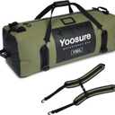 Waterproof Duffel Bag 110L - Marine Dry Bag with 700D PVC & Airtight Zipper, Extra Large Duffle Bag for Camping, Rafting, Kayaking, Boating, Car Roof Storage (Green)