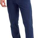 Hanes Originals Cotton Joggers, Jersey Sweatpants for Men with Pockets (Large, Athletic Navy)