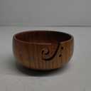 Wooden Yarn Bowl, Knitting Yarn Bowl with Holes Storage Handmade to Prevent Slipping, Perfect Yarn Bowl for Crocheting and Knitting Mothers Day Gift 6" x 3" (Classic)