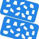 4 x 2 Pcs Sheet Metal Duct Fitting Template Stencils Reusable for Drawing Up Sheet Metal Fitting