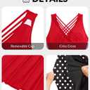 Aqua Eve Plus Size Swimsuits with Shorts Two Piece Tankini for Women Flowy Bathing Suits Athletic Swimwear (Red, XXL)