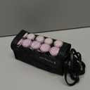 Remington Compact Ceramic Dual Voltage Hot Rollers for Long and Short Hair, Hair Setters, Hair Curlers, 1-1 " Purple/Black, 10 Piece Set