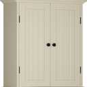 ChooChoo Bathroom Wall Cabinet, Over The Toilet Space Saver Storage Cabinet, Medicine Cabinet with 2 Door and Adjustable Shelves, Cupboard, Cream Yellow