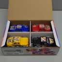 ArtCreativity Light Up Monster Trucks for Boys and Girls, 4-Pack Toy Truck Set, Monster Trucks for Boys 3 4 5 6 7 8 Years Old, Toddler Monster Truck Toys, Light Up Trucks