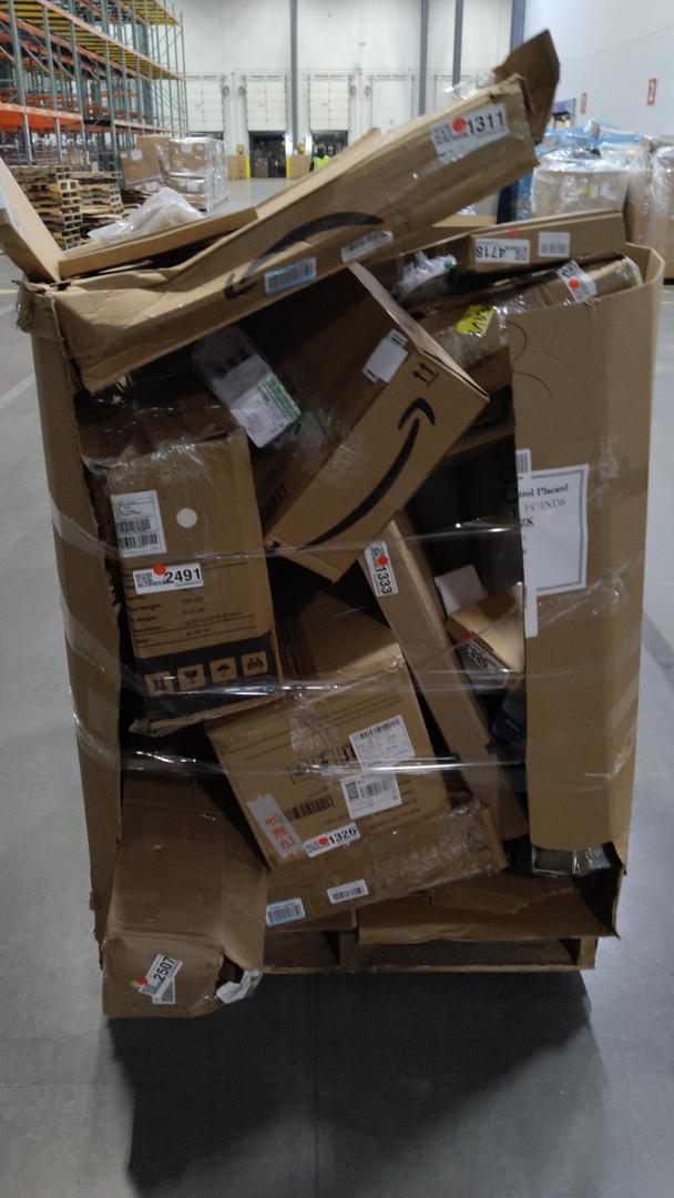 pallet of salvage items