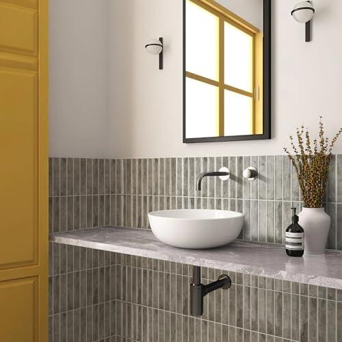 Alwayspon 10 Sheets 12x12inch Brown 3D Vinyl Backsplash Tiles, Self-Adhesive Peel and Stick Wall Tile Stickers Stick on Subway Tiles for Kitchen Bathroom Wall