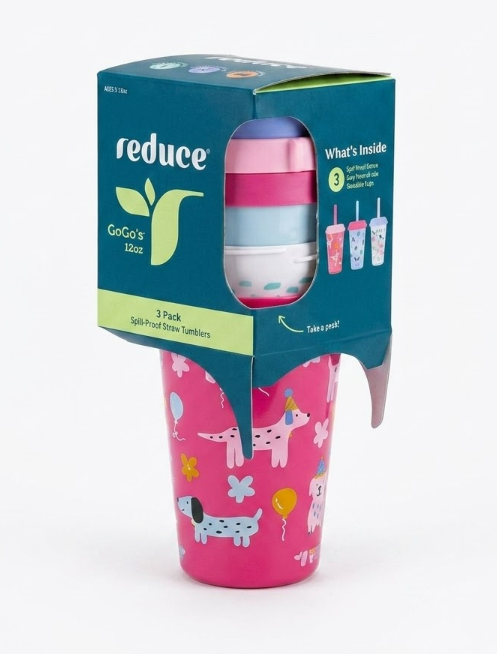 Reduce Tumblers 3PK Serendipity 12OZ, Pink