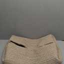 OIAHOMY 75L Large Woven Cotton Rope Storage Basket with Handle for Organizing Blanket and Toys for Living Room, Nursery, Brown Variegated 22x17x12