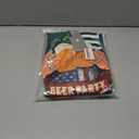 Bindefon Bibs Overalls Men Adjustable Straps Coveralls Shorts Printed Jumpsuit Male Romper (Large, Green Beer Glass)