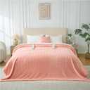 Queen Size Heated Electric Blanket, 84" x 90" Dual Control Fast Heating Sherpa Blanket, 8 Heating Levels & 10 Hours Auto Off, Machine Washable with ETL & FCC Certified, Pink