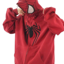grhaat Y2k Hip Hop Embroidery Spider Hoodie Full Zip Up Harajuku Streetwear Oversized Kawaii Graphic Jacket Sweatshirts, XXL