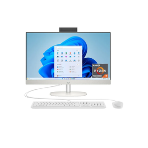 HP 24 inch All-in-One Desktop PC, FHD Display, AMD Ryzen 7 7730U, 16 GB RAM, 512 GB SSD, AMD Radeon Graphics, Windows 11 Home, 24-cr0032 (2024)