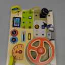 Montessori Busy Board for Toddlers Baby Busy Board Car Steering Wheel Wooden Sensory Board Travel Toys for Fine Motor Skill Gift for 3+ Years Old Boys Girls Christmas Birthday Parents