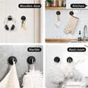 SVG HOME Suction Cup Hooks for Shower 2 pcs Removable, Stainless Steel 304, for Most Household Walls Shower Hooks Suction Cup Towel Hooks for Bathrooms Door Hanger Hook Wall Hook (Black)