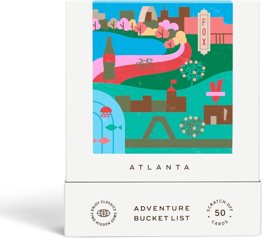 Reach International Outfitters Atlanta Adventure Bucket List  50 ScratchOff Cards for Outdoor Activities, Tourist Attractions, and Landmarks Guide for Exploring Atlanta